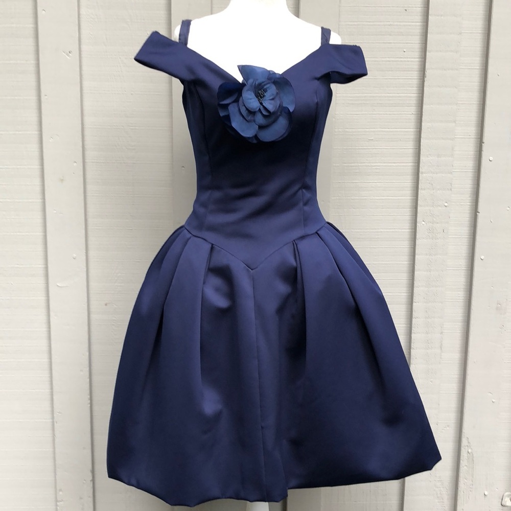 Amazing Vintage Victor Costa Satin Princess Gown